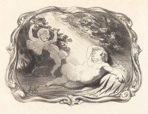 Spánek Endymiona-Berryera od Honoré Daumier
