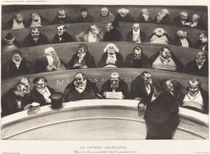 Legislativní břicho od Honoré Daumier