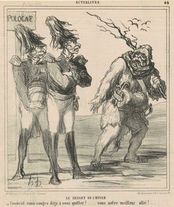 Začátek zimy od Honoré Daumier