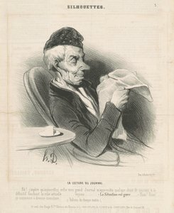 Čtení novin od Honoré Daumier