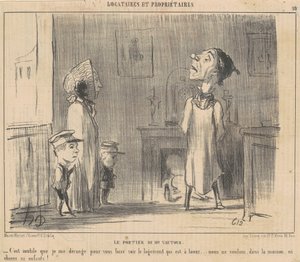Vrátný pana Vulturea od Honoré Daumier