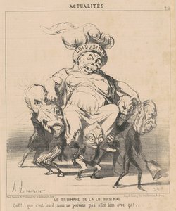 Triumf zákona z 31. května od Honoré Daumier