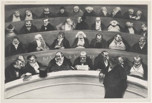 Legislativní břicho od Honoré Daumier