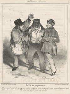 Krádež ve výklenku od Honoré Daumier
