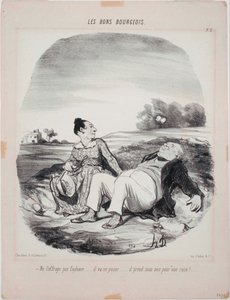 Les Bons Bourgeois- Nebojte se ho, Eudoxie od Honoré Daumier