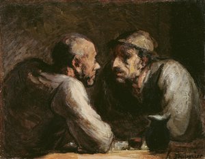 Dva pijáci od Honoré Daumier