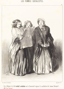 Delegáti ústředního socialistického klubu odmítli... od Honoré Daumier