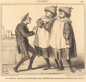 Pětadvacetiletí muži... od Honoré Daumier