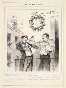 The Musicians of Paris: Tón, tón, tón od Honoré Daumier