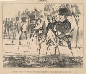 Pařížané našli způsob, jak obejít... od Honoré Daumier