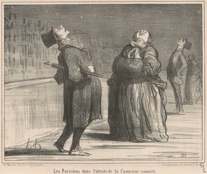 Pařížané čekají na... od Honoré Daumier