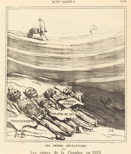 Legislativní arény od Honoré Daumier