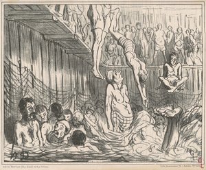 Koupele za čtyři haléře od Honoré Daumier