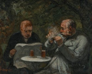 Pijáci piva od Honoré Daumier