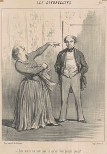 Manželé nejsou to, co si myslí ješitní lidé! od Honoré Daumier