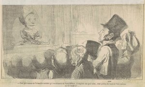 Lidé z laskavé společnosti, kteří... od Honoré Daumier