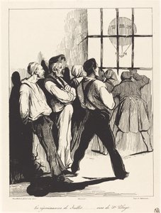 Červencové oslavy...výhledy ze Ste. Pelagie od Honoré Daumier