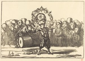 Horské břehy od Honoré Daumier