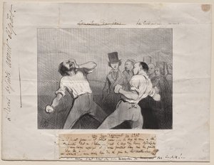 Lekce porozumění v roce 1843 od Honoré Daumier