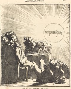 Jejich Mané, Thecel, Pharès od Honoré Daumier