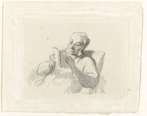 čtoucí muž od Honoré Daumier