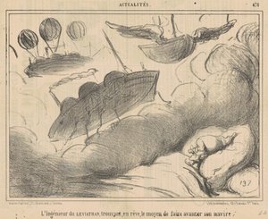 Inženýr Leviathan našel ve snu... od Honoré Daumier