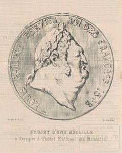 Louis-Philippe, poslední král Francie od Honoré Daumier