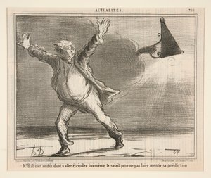 M. Babinet se rozhodl jít a uhasit se od Honoré Daumier