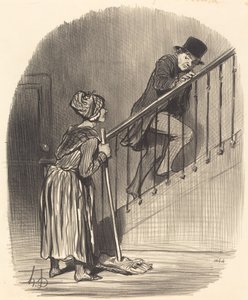 Je moje žena doma? od Honoré Daumier