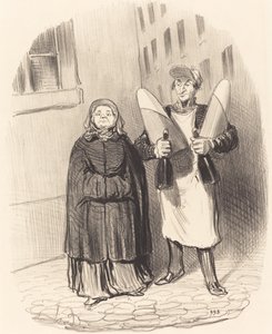 Madame Chapotard se připravuje na výrobu džemů od Honoré Daumier