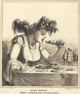 Paní Gargantuová od Honoré Daumier