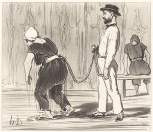 Madame Rabourdeau má první lekci od Honoré Daumier