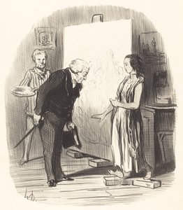 Paní, mám tu čest! od Honoré Daumier