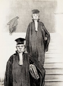 Případ hlavního schodiště justičního paláce, 1848. od Honoré Daumier