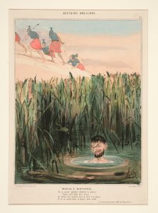 Marius v Minturnae. Obdivujte zlomyslnost tohoto velkého generála od Honoré Daumier