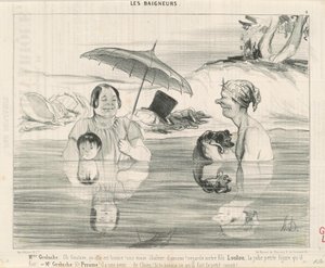paní Greluche: Ach Gustave, jak je to dobré! od Honoré Daumier