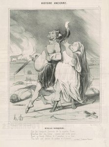 Vítězný Menelaos od Honoré Daumier