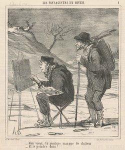 Kámo, tvému ​​obrazu chybí teplo... od Honoré Daumier