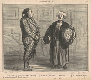 Mossieu, opouštím vaši službu... od Honoré Daumier