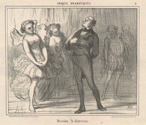 Mossieu, ředitel od Honoré Daumier