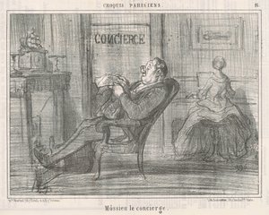 Domovník Mossie od Honoré Daumier
