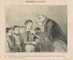 Pan Alfred Cabassol... přijměte toto čestné znamení... od Honoré Daumier
