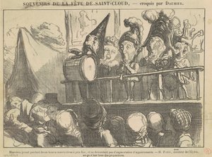 Hudebníci hrají dvanáct hodin... od Honoré Daumier