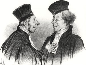 Můj drahý! Omdlel jsi... obdivuhodně. Opravdu to udělalo trvalý dojem!, 1838. od Honoré Daumier