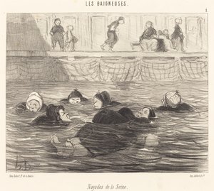 Nayades de la Seine (Mořské nymfy Seiny) od Honoré Daumier