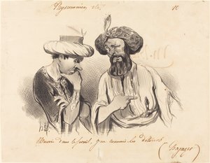 Krmeno v serai... od Honoré Daumier