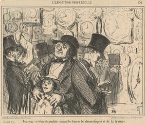 Nový kyvadlový systém... od Honoré Daumier