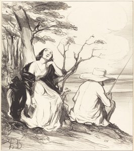 Ó bolest!... snít... o manželovi... od Honoré Daumier