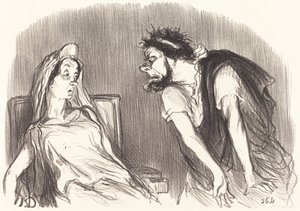 Oidipe od Honoré Daumier