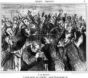 Na kabelce, čemu se říká košík, v žádném případě žádné květiny: série karikatur na kabelce Honore Daumier (1808-1879). "Serenáda" od Honoré Daumier
